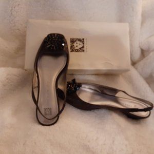 Ann Klein Black Sandal